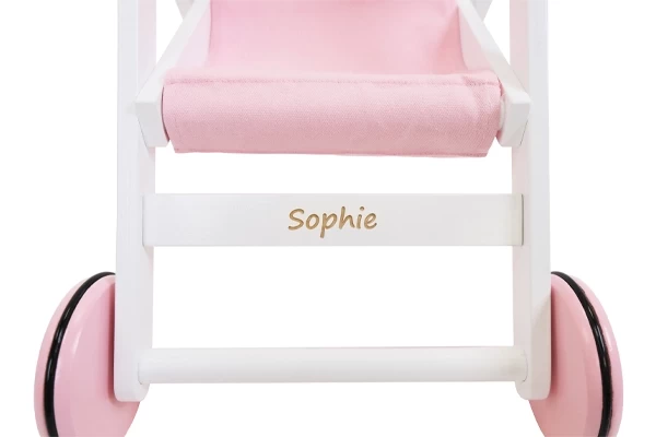 Naam op latje onder zitting