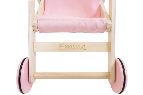 Naam op latje onder zitting