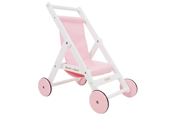 Voor poppenbuggy Lovely Pink-White
