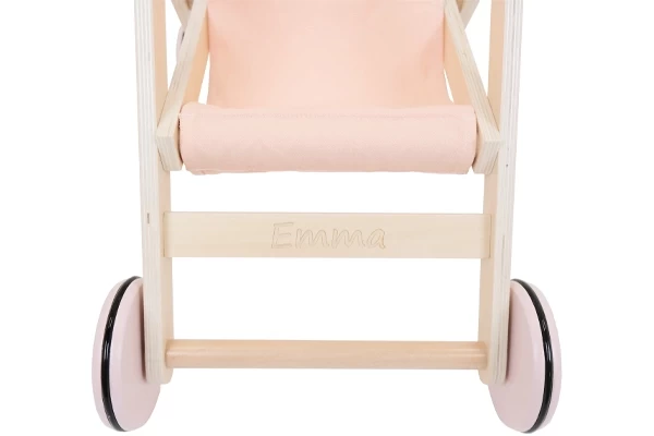 Naam op latje onder zitting