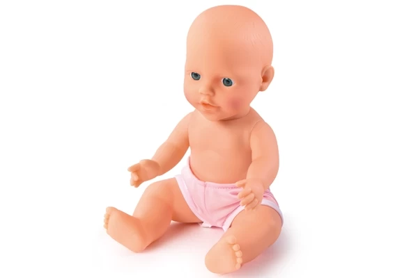 Inclusief pop van 30 cm met plasfunctie