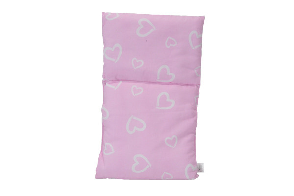 Bandits & Angels poppendekentje Pink with hearts.