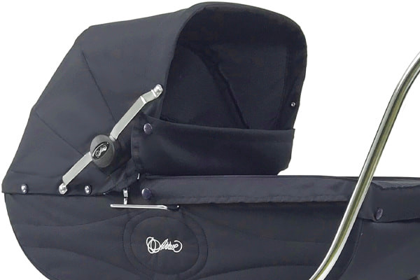 Inklapbare poppenwagen.