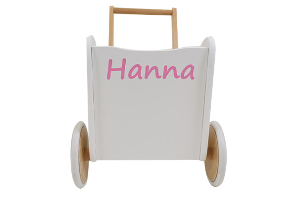 Roze naamsticker Little Angel