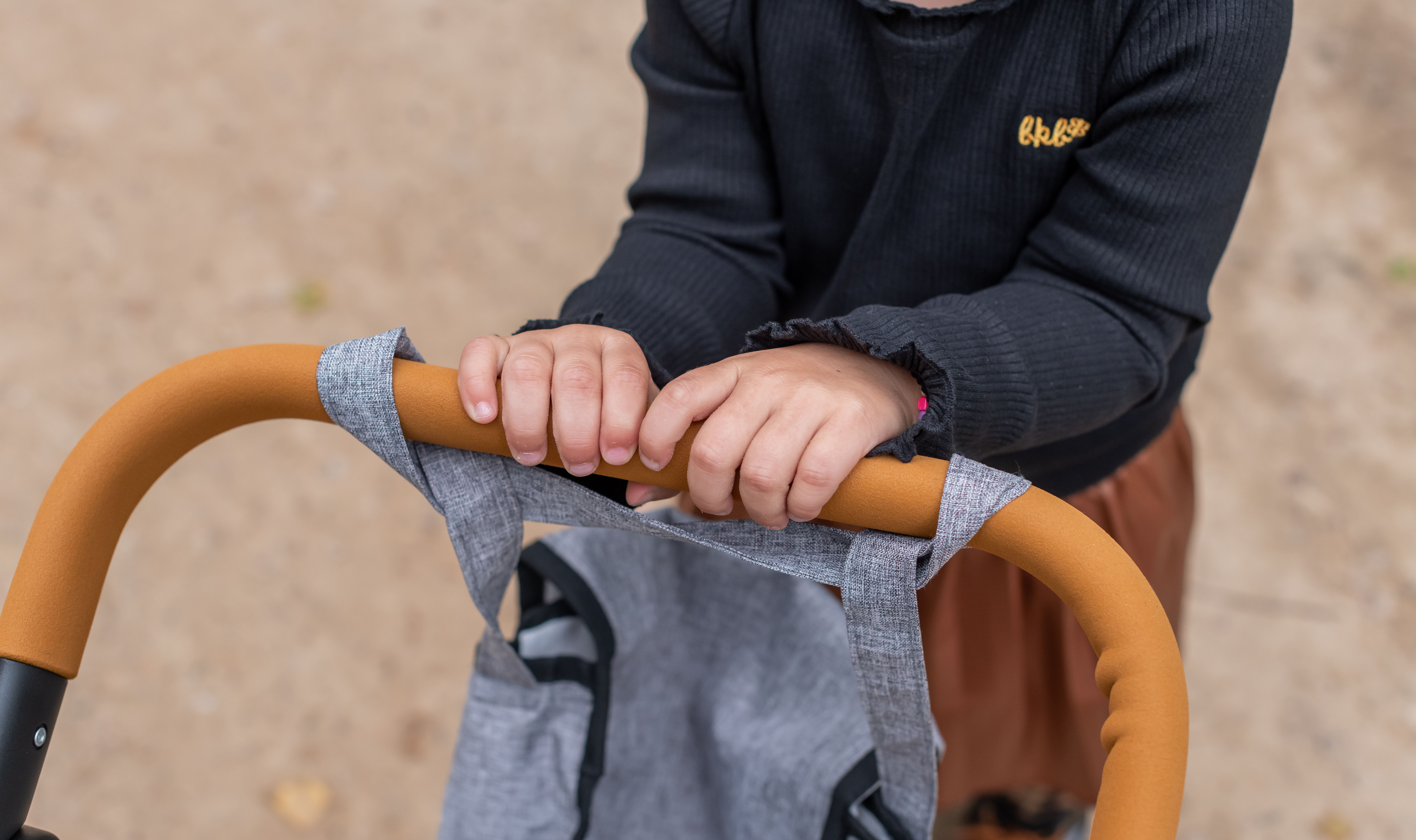 Retro bruine duwstang