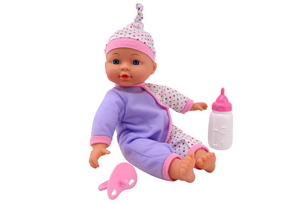 Baby Rose met fles en speen