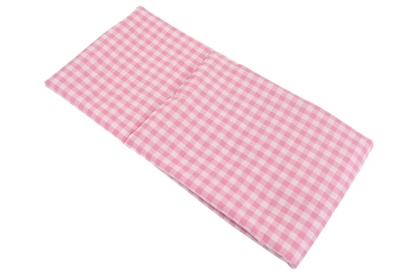 Poppendekentje rechthoekig roze ruitjes