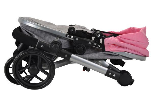 Poppenwagen en bedje zijn inklapbaar
