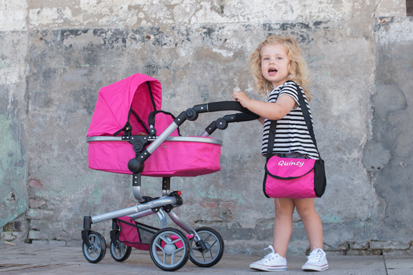 Optioneel: luiertas met naam.