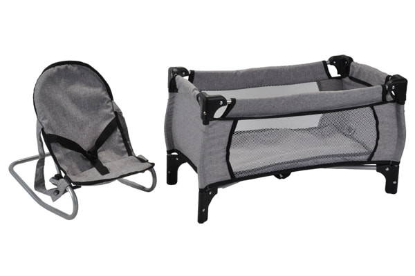 Grey Angel poppenbedje en wippertje