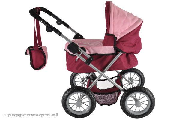 Zijkant van de Bodeaux poppenwagen.