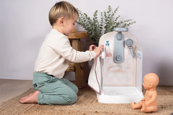 Hang de handdoek op aan de zijkant