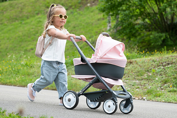 Smoby Quinny 3in1 lichtroze Poppenwagen
